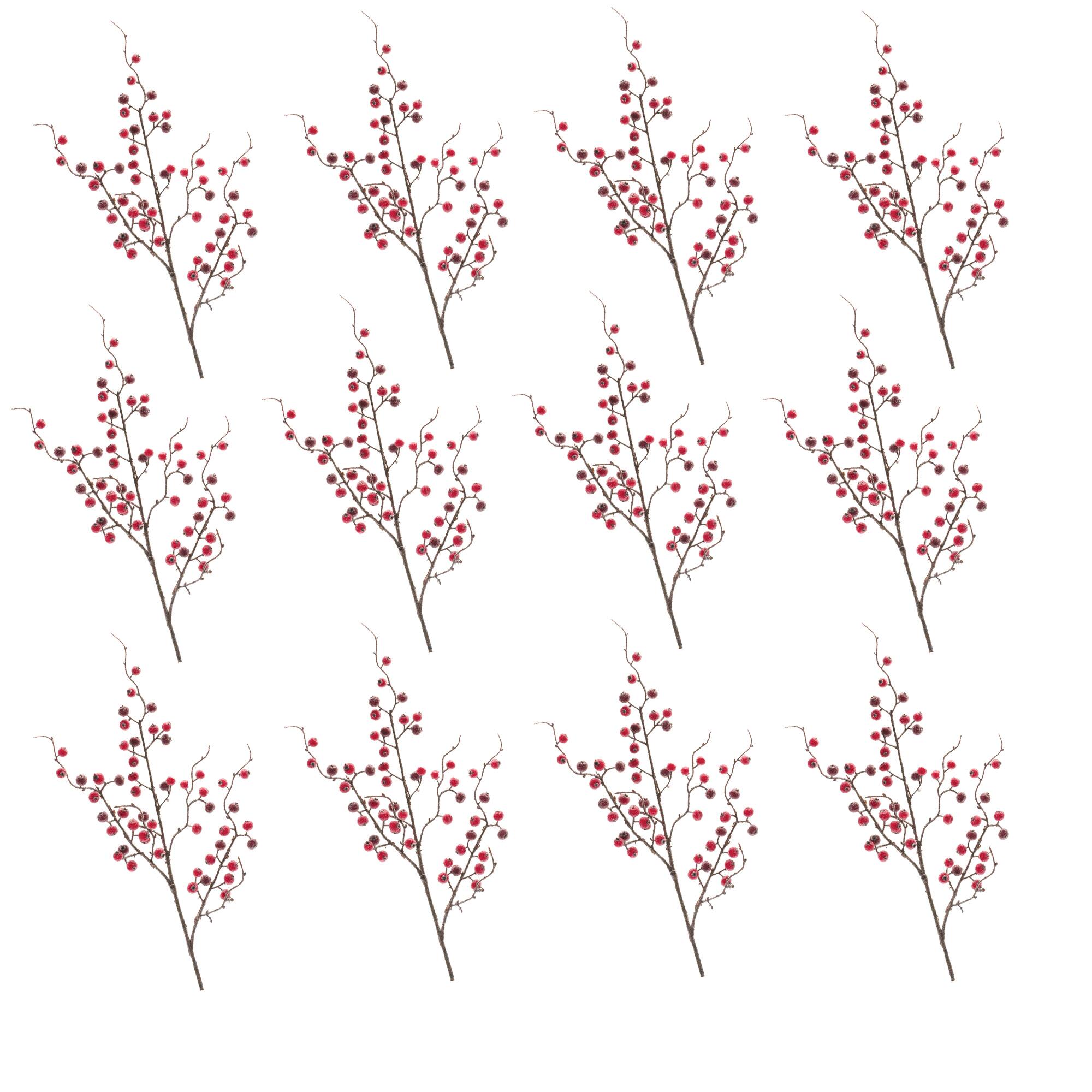 Iced Berry Twig Spray, 12ct.